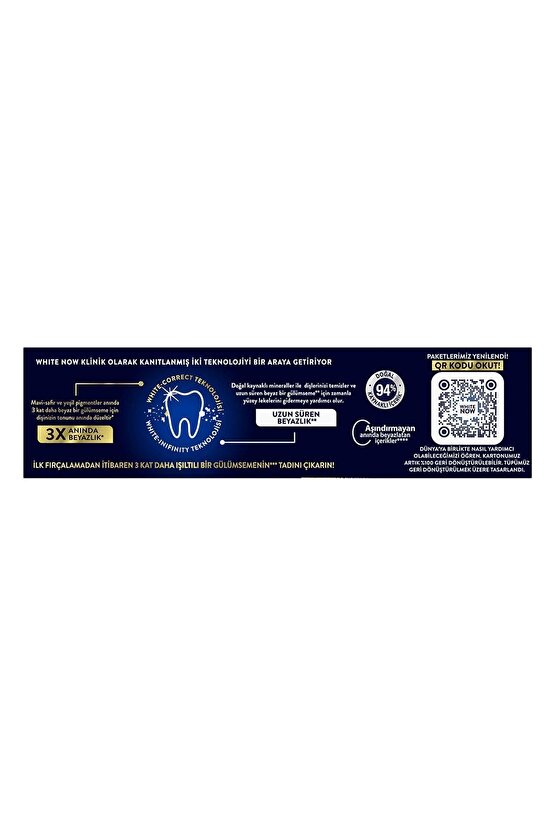 Diş Macunu White Now Gold Anında 3 Kat Beyazlık 75 ml
