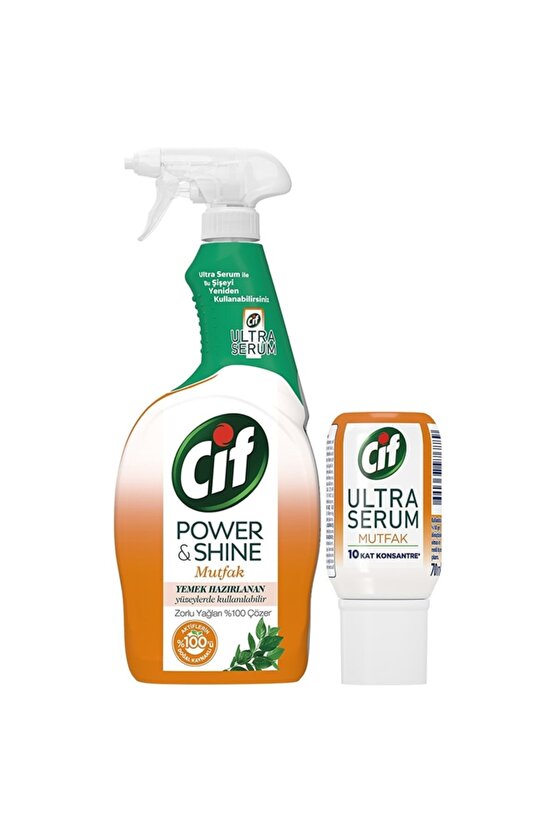 Sprey Power Shine Mutfak 750ml Ultra Serum Mutfak 70ml