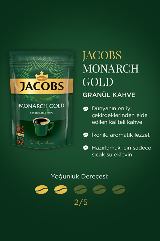 Monarch Gold Granül Kahve 200 gram