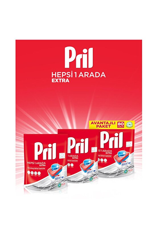 Hepsi Bir Arada Extra 80 Tablet Deterjan
