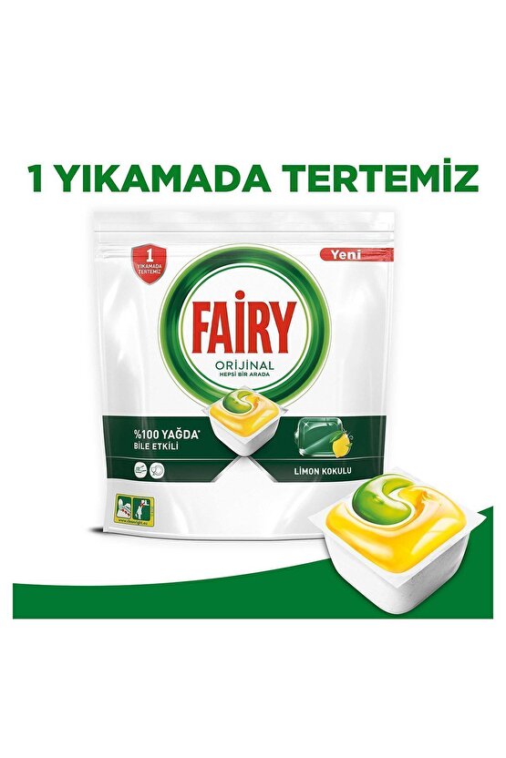 Hepsi Bir Arada 60 Yıkama Bulaşık Makinesi Deterjanı Tableti x2 Adet