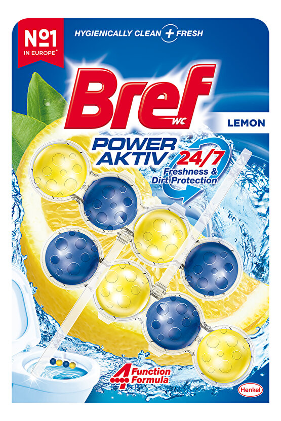 Power Aktiv Katı Tuvalet Bloğu 5 Adet Limon Ikili (5\Lİ SET)
