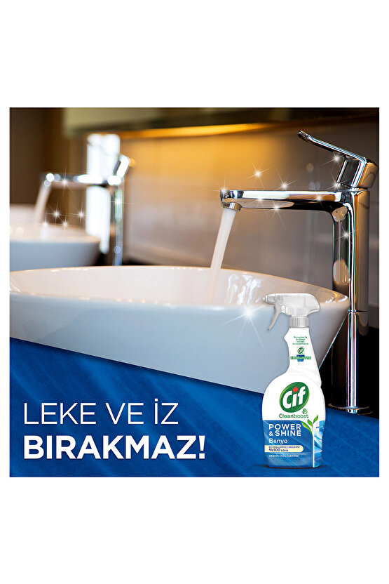 Sprey Temizleyici Power Shine Banyo 750ml 1adet Sprey Power Shine Mutfak 750ml 1adet