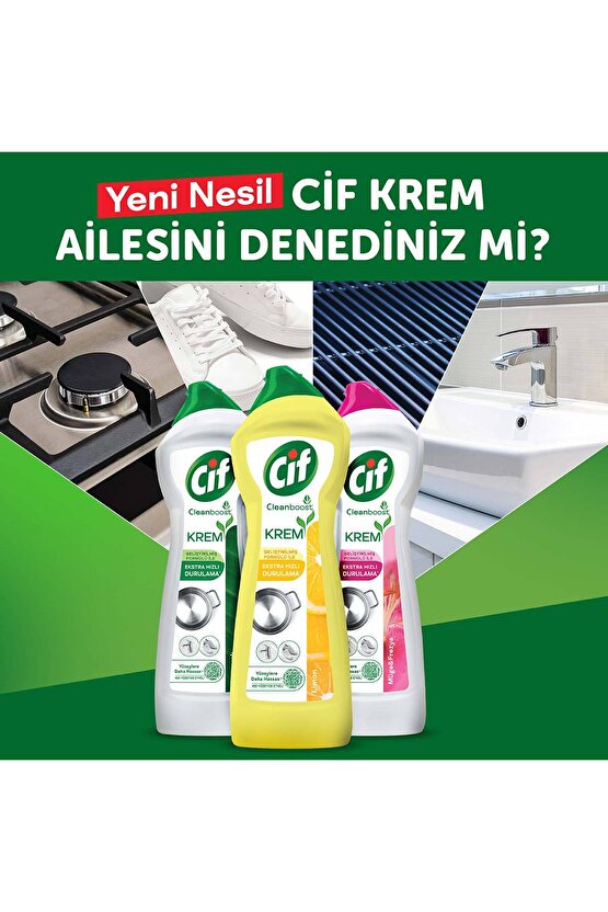 Krem Yüzey Temizleyici Frezya Ve Müge Çiçeği Klor Boya Fosfat Paraben Içermez 750ml 4adet