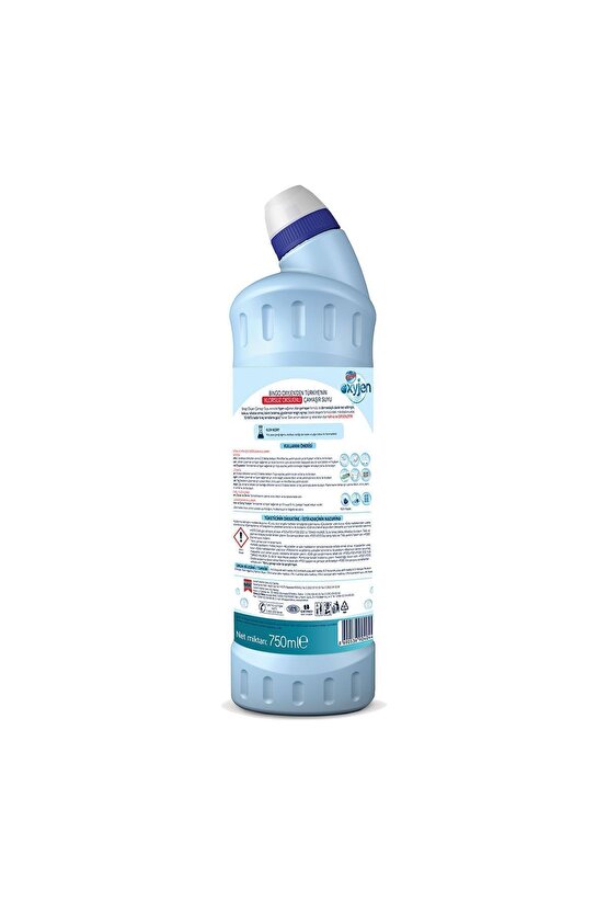 Oksijen Çamaşır Suyu 750 ml Ekonomi Paketi 6lı Okaliptus