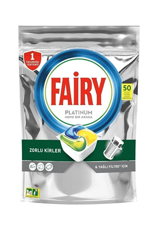 Platinum 50li Yıkama Bulaşık Makinesi Deterjanı Tablet