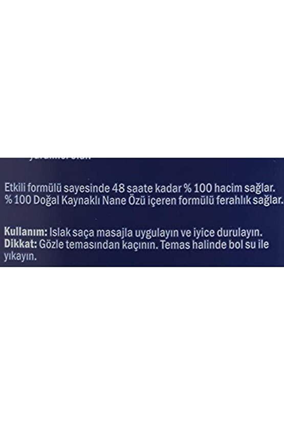Marka: Erkekler Için Mentollü Şampuan, 550 Ml Kategori: Şampuan