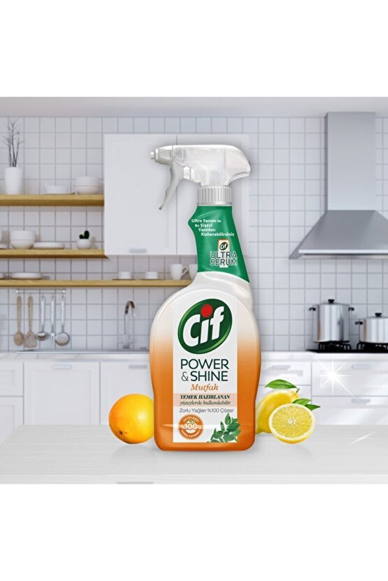Power & Shine Sprey Temizleyici Mutfak Yağ Çözücü 750 ml