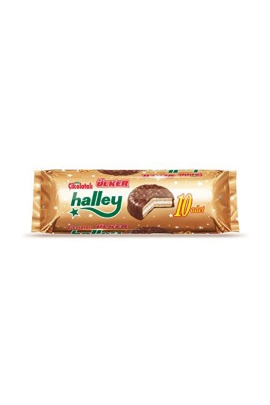Halley 8li Çikolata Kaplı Sandviç Bisküvi 12 Adet