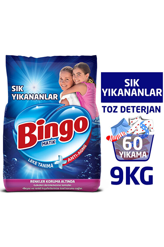 Matik Sık Yıkanan Çamaşırlara Özel 9 Kg