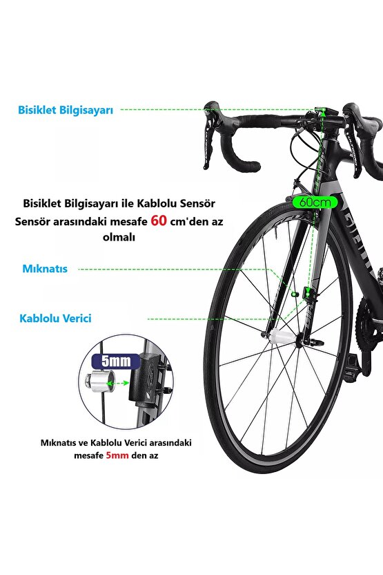 Bisiklet Hız Göstergesi Kilometre Sayacı Su Geçirmez Dijital Bisiklet Yol Bilgisayarı-19 Fonksiyonlu