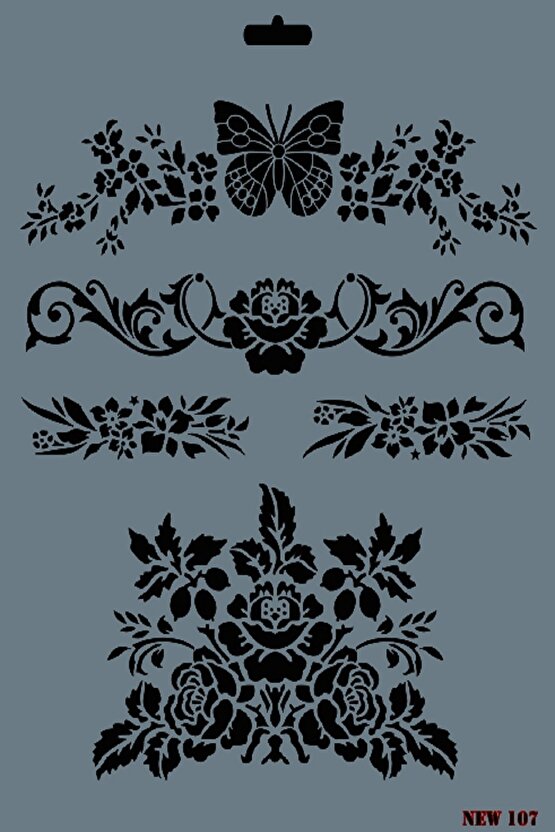 Stencil New Seri 25x35 cm N-107