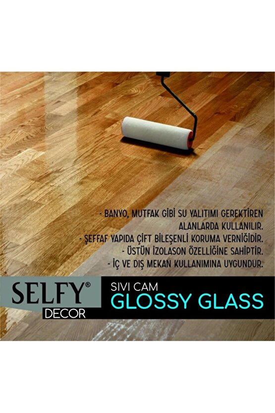 Yeni Ürün Selfy Decor Glossy Glass Sıvı Cam 750 Gr (500+250)