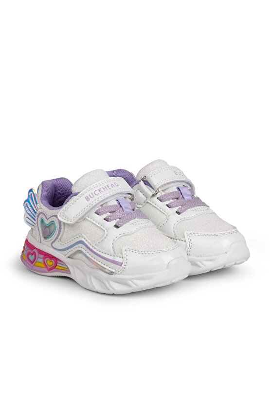 ÇOCUK IŞIKLI CIRTLI GÜNLÜK AYAKKABI BUCK3046 BERRY