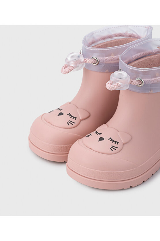 W10322 Mendi Gato Yağmur Pudra Çocuk Çizme