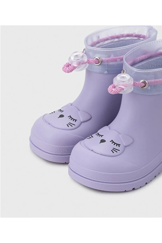 Mendi Gato Mauve Çocuk Yağmur Çizmesi