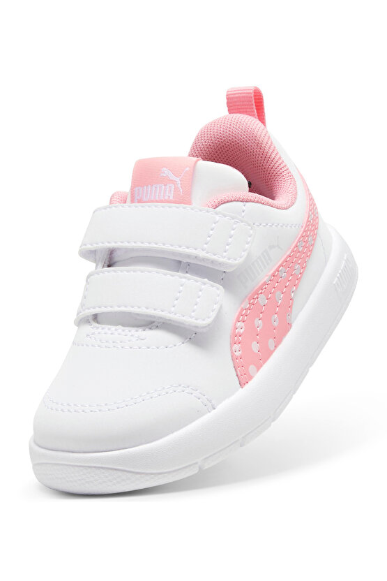 Beyaz Bebek Yürüyüş Ayakkabısı 39875905-Courtflex V3 Dotty V Inf P