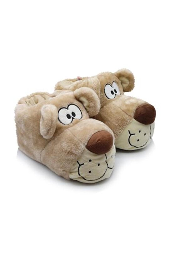 Fibert Erkek Hayvanlı Panduf Bej 4045