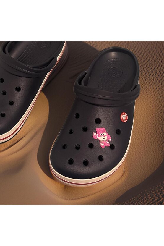 Pembe Crocs Tekli Terlik Süsü (1 adet) Jibbitz Charm