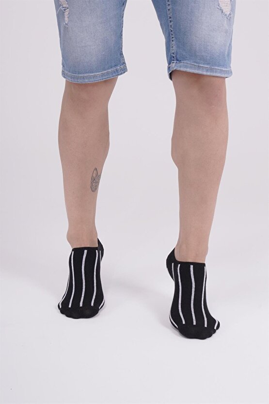 3 Çift Desenli Özel Kutulu Erkek Görünmez Çorap (150P)