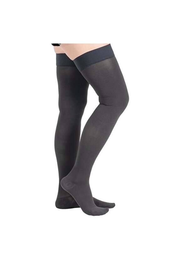 Ccl2 Diz Üstü Burnu Kapalı Çorabı (Siyah) NUMARA 2