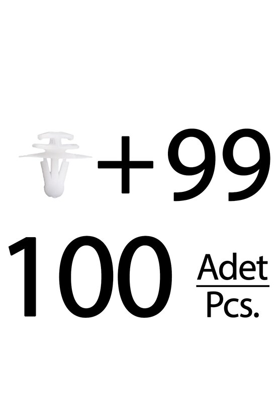 Renault için Çevre Bant Klipsi- 100 Adet