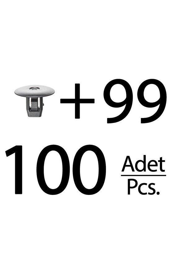 Honda Civis, Odyssey için Davlumbaz Klipsi- 100lü