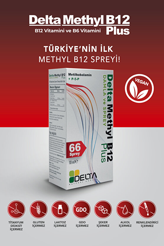 Methyl B12 Plus Methylcobalamin Sprey 10ml