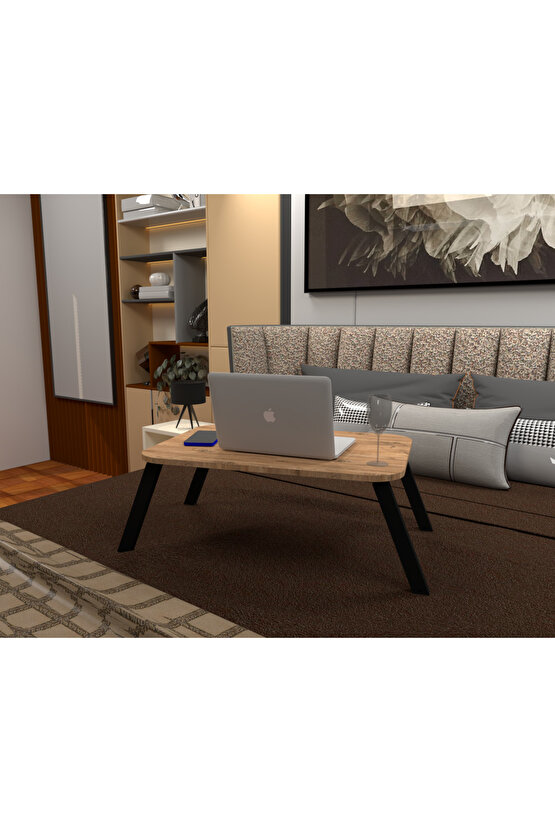 Katlanır Çalışma Sehpası - Laptop Masası - Atlantik Çam