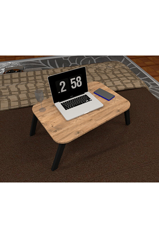 Katlanır Çalışma Sehpası - Laptop Masası - Atlantik Çam