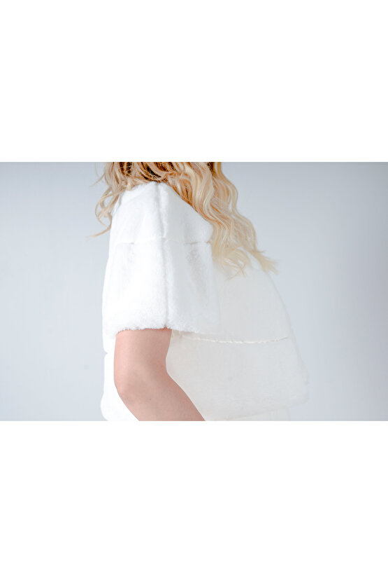 Broşlu Kısa Gelin Bolero Kırık Beyaz,etol,şal, Yelek, Gelin