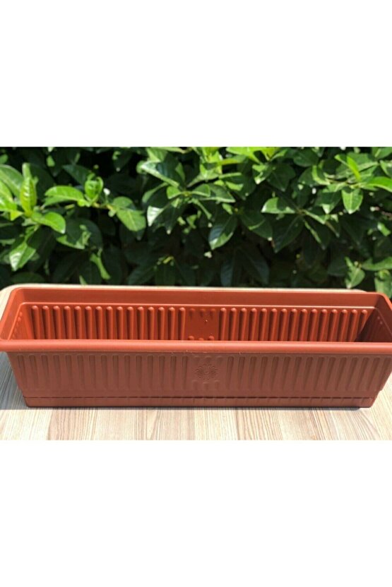 Bahçe Balkon Saksı (13 Lt) 70 Cm, 3 Adet Uzun Balkon Saksı, Hak Saksı