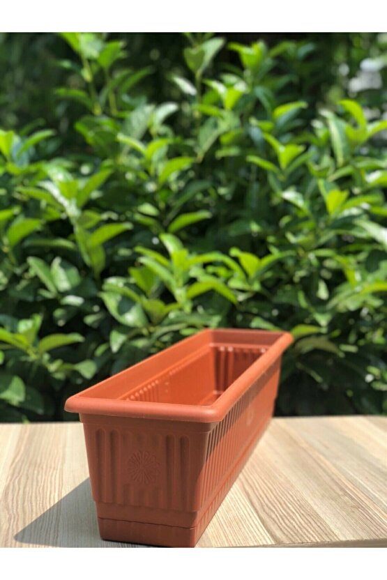 Bahçe Balkon Saksı (13 Lt) 70 Cm, 3 Adet Uzun Balkon Saksı, Hak Saksı