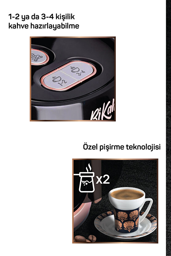 Bikahve Otomatik Türk Kahvesi Makinesi - Bakır