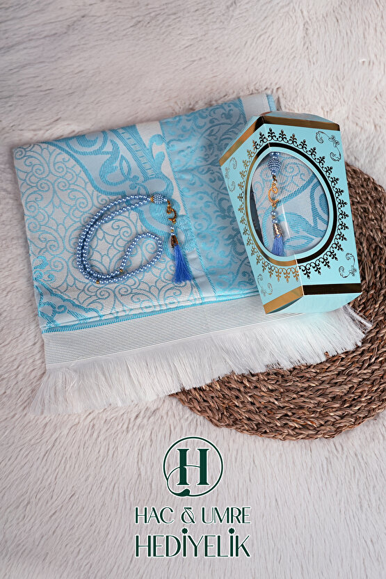 Seccade Tesbih Seti | Seccade Seti | Hediyelik Seccade | Hac Umre Hediyesi | Umre Dönüşü Hediye