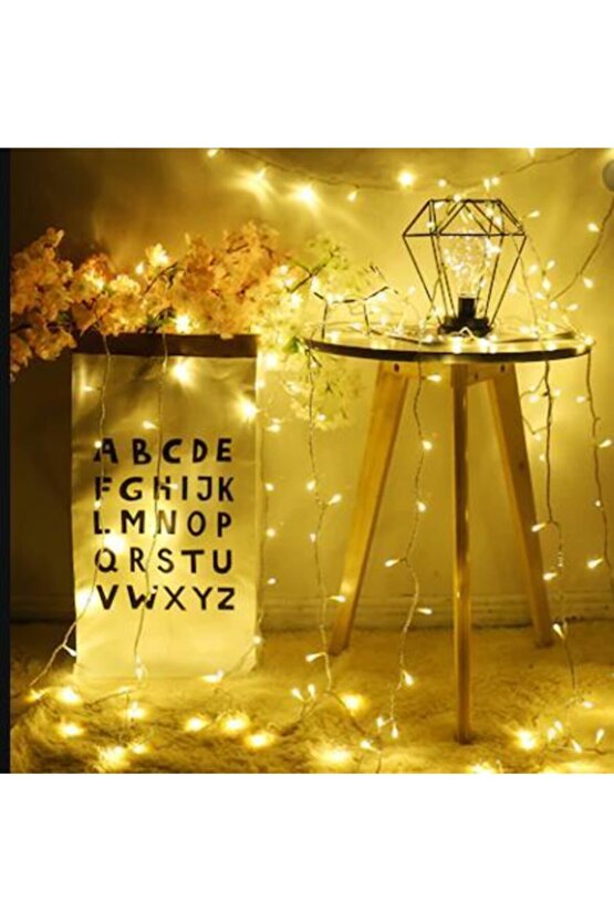 Dekoratif Ip Led Animasyonlu Pilli 10 Mt. 100 Ledli Yılbaşı Işık