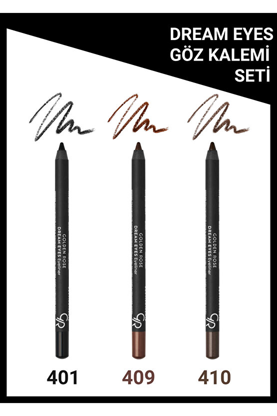 Dream Eyes Eyeliner No:401-409-410 Göz Kalemi Seti