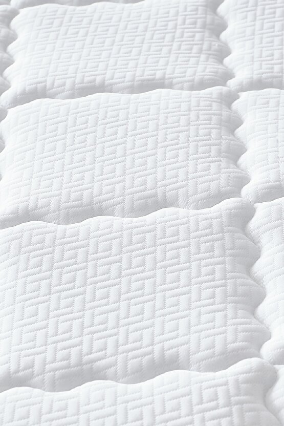 Menekşe Modeli Tek Kişilik Paket Yaylı Yatak Antibakteriyel ve Full Ortopedik Sistem