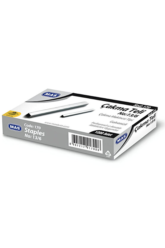 Zımba Teli No: 136 - Güçlü ve Dayanıklı, 1200 Adet