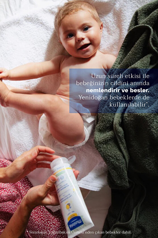 %96 Doğal Içerikli Kuru Cilt Cold Cream Içeren Besleyici Nemlendirici Vücut Losyon Bebek Çocuk 200ml