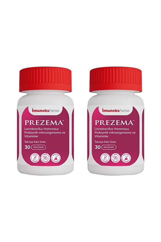 Prezema™ Lactobacillus rhamnosus Probiyotik mikroorganizma ve Vitaminler İçeren Takviy