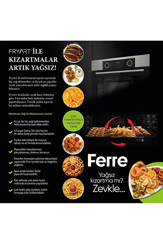 Fryart Cs Serisi Siyah Ankastre Cam Set (d063 + Cs205 + Xe63cs)