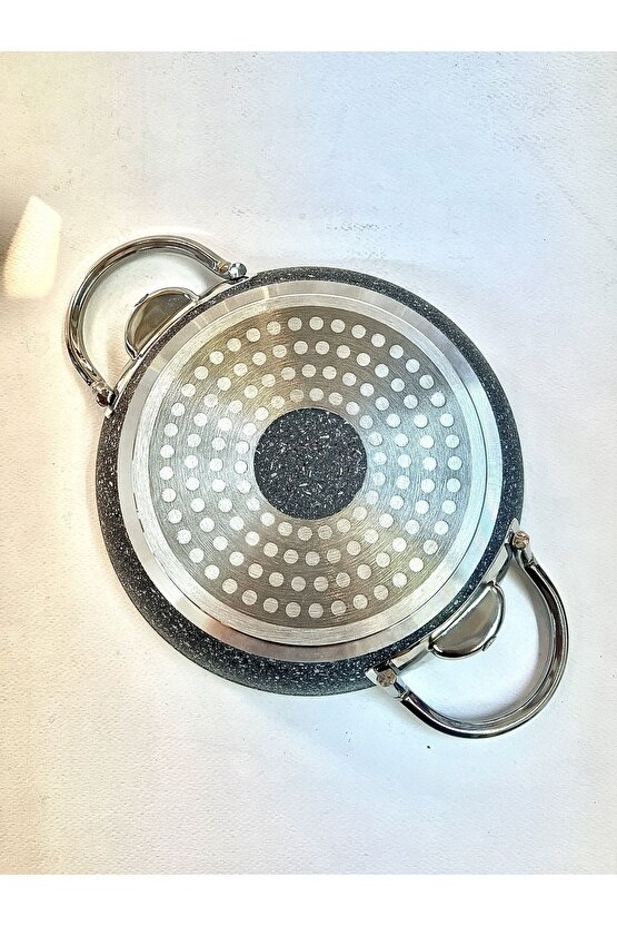 İndüksiyon Ocak Uyumlu Döküm Granit Yumurta Sahanı 20 Cm Çapında