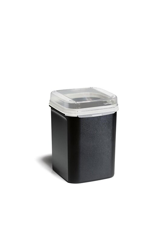 Özel Kare Gıda Saklama Kabı Siyah 5.5 Lt