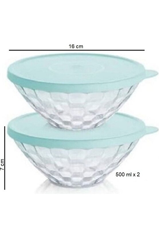 Pırlanta Servis 2li 500 Ml Saklama Kabı