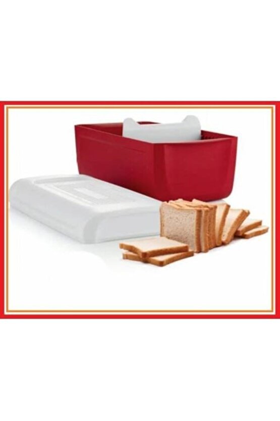 Kırmızı Mini Ekmek Kabı