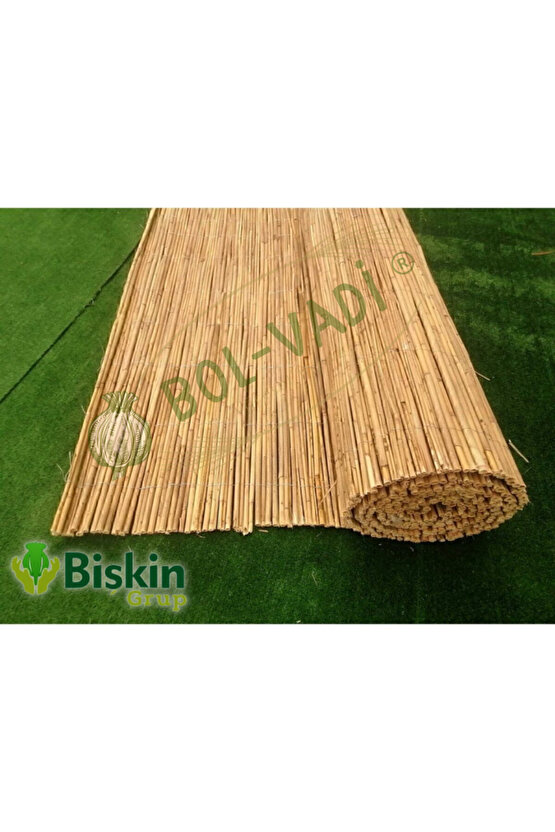 80cm X 4m Afyonkarahisardan Misina Ipli Doğal Bambu Kamış Çit,bahçe Çiti,hasır Çit, Gölgelik