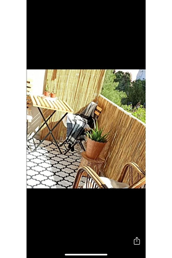 Hasır Kamış Bambu Çit Hasır Gölgelik