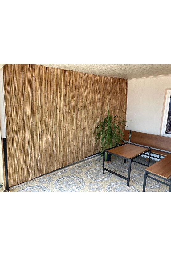 Kamış Hasır Gölgelik Bambu Çit 2 Metre X 5 Metre