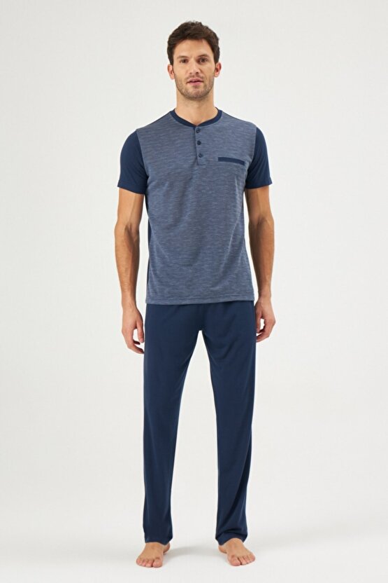 O Patlı Kısa Kol Pijama Takımı